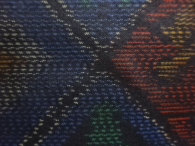 JAPANESE KIMONO / ANTIQUE KIMONO / SILK / DORO OSHIMA TSUMUGI / WOVEN RHOMBUS FLOWER